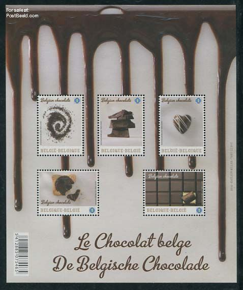 Belgian Chocolate Stamp Souvenir Sheet 2013