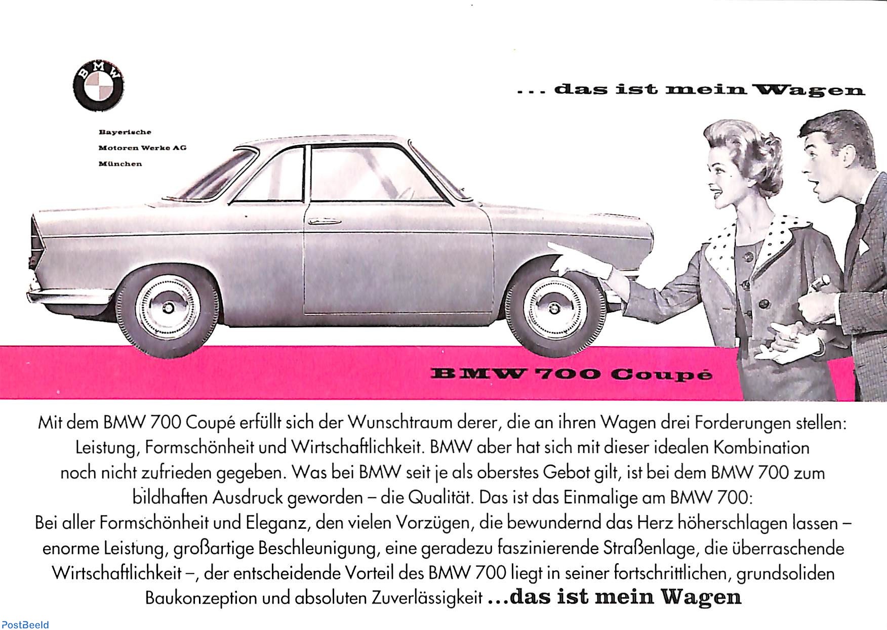 Bmw 700 Coupe Collecting Stamps Postbeeld Online Stamp Shop