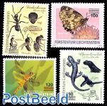 Insects, overprints 4v