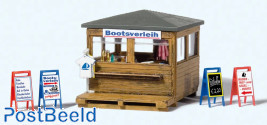 Kiosk with boat rental
