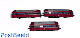DB Br798 Railbus with 2 extra wagons OVP/ZVP