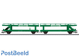 NSB Laaeks Double Auto Transport Wagons (2pcs)