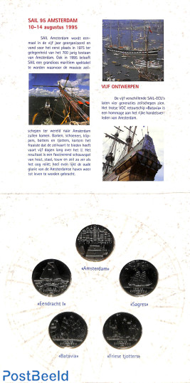 Set with 5 Sail 95 token coins