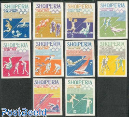 Olympic Games Tokyo 10v imperforated