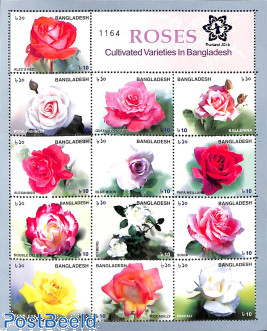 Roses m/s with Finland 2016 overprint