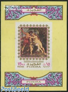 Rubens painting s/s, imperforated