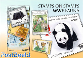 Stamps on stamps WWF fauna