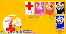Red Cross 5v FDC