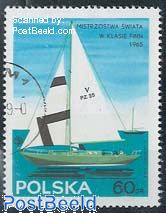Sail boat, 60gr, plate flaw: red colour missing