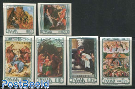 Religious paintings 6v imperforated