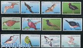 Definitives, Endangered birds & bats 12v