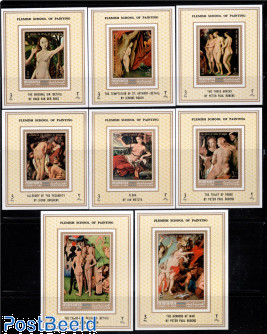Flemish paintings 8 s/s, imperforated