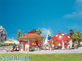 2 Kiosks (papers and mushroom)