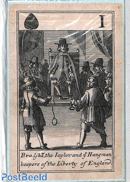 Rump parliament playing cards, British Isles, XVII century, Replica card game
