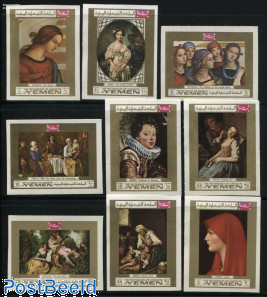 European paintings 9v, imperforated