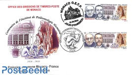 Paleonthology, Monaco/France FDC cover