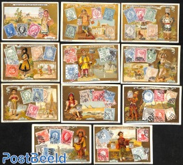 11 album cards Liebig