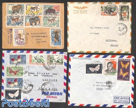 4 covers with Fauna stamps