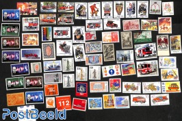 Lot with stamps on fire fighting **/*