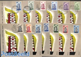 Complete set with 13 Max. Cards Europa CEPT 1956