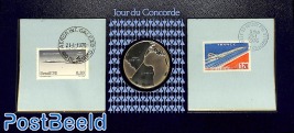 Concorde day, special box pack with stamps + token