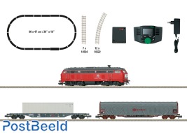 DB Br218 Freight Train Starter Set (DC+Sound)