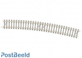 Curved Track with Concrete Ties R 5 (492.6 mm / 19-3/8“) – 15°
