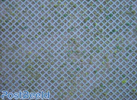 Decorplate H0 ~ Diamond Perforated Bricks with Grass (25x12.5cm)