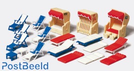 Deck -chairs, beds, beach chairs