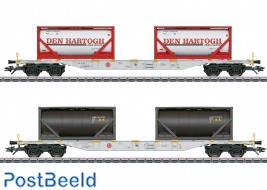 Type Sgns Container Wagon Set "Den Hartogh"