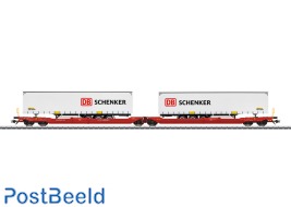 DB AG Sdggmrss738 Deep Well Wagons with DB Schenker Load (2pcs)