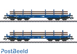 Voestalpine Heavy-Duty Flat Car with Track (2pcs)