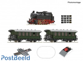 Analog Start Set ~ Br80 Steam Locomotive with Passenger Cars (DC)