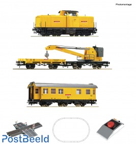 Analogue start set: Diesel locomotive class 212 with crane train, DB AG (DC)