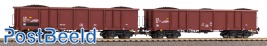 2er Set Offene Güterwagen Eaos FS V mit Kohleladung