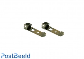 Two Feeder Clips, Single Conductor, for Track with Concrete Ties