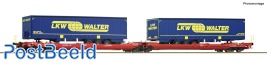 DB AG Articulated Double Flatwagon "LKW Walter"