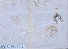 Folding letter from Frankfurt A.M. to Arnhem (NL)
