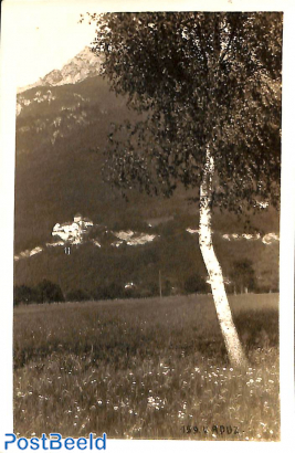 Postcard with 2x5Rp and 1x10Rp stampfrom Vaduz to Bürglen