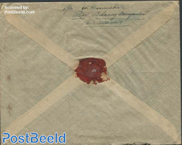 Envelope send to Hoorn, Holland. Langstempel Amoerang