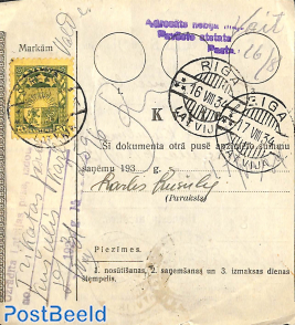 Remittance card