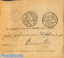 Remittance card