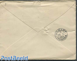 Letter from South-Australia, sent to Hobart Tasmania. See Hobart Tasmania mark from 1901