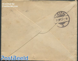 Envelope from Basel with Basel and Liestal mark