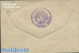 Switzerland air mail with Flugpost Basel-Bern mark