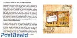 Stamp centenary booklet