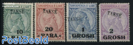 Postage Due Overprints 4v