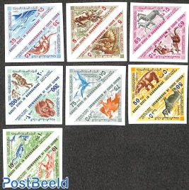 Prehistoric animals 8v imperforated
