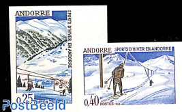 Winter sports 2v, imperforated