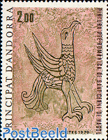 Roman Fresco, eagle 1v
